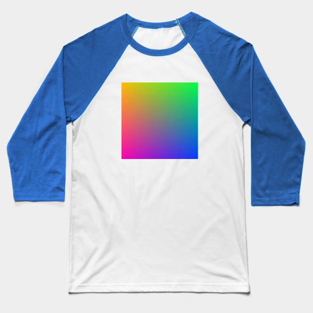 Rainbow Chalk Wash Baseball T-Shirt by Artist4God